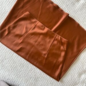 Elegant Rachel Zoe Satin Midi Skirt – Size M